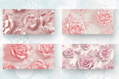 Luxury Bridal Rose Pink Laces Mug Wrap Sublimation Designs Product Image 2