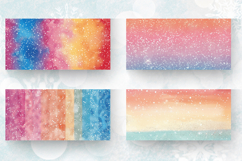 Summer Ombre Glitter mug wrap sublimation Designs Product Image 2