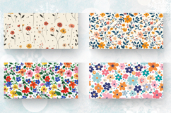 Tiny Bloom Flowers Mug Wrap Sublimation Designs Product Image 2