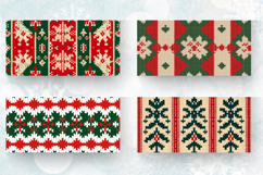 Knitted Christmas Mug Wrap Sublimation Designs Product Image 2