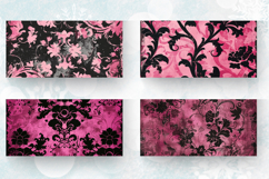 Floral Grunge Vintage Pink Goth Mug Wrap Sublimation Designs Product Image 2