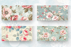 Vintage French Flower Mug Wrap Sublimation Designs Product Image 2