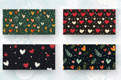 Tiny Hristmas Hearts Mug Wrap Sublimation Designs Product Image 2