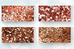 Luxury Shimmer Glitter Rose Gold Sequin Mug Wrap Sublimation Product Image 2