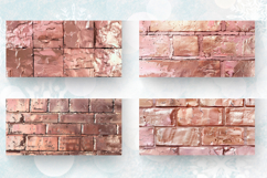 Rose Gold Brick Mug Wrap Sublimation Designs Product Image 2