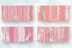 Pink Wooden Mug Wrap Sublimation Designs Product Image 2