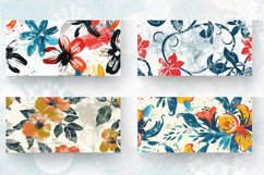 Grunge Painted Floral Mug wrap Sublimation Designs Product Image 2