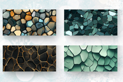 Abstract Voronoi Mineral Mug Wrap Sublimation Designs Product Image 2