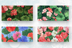 Geranium Flower Garden Mug Wrap Sublimation Designs Product Image 2