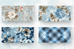 Winter Flowers Mug Wrap Sublimation Designs Product Image 2