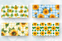Gingham Sunflower Mug Wrap Sublimation Designs Product Image 2