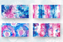 Watercolors Tie Dye Mug Wrap Sublimation Designs Product Image 2