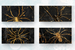 Black and Gold Spider mug wrap sublimation Designs Product Image 2