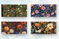 Boho Flowers Garden Mug Wrap Sublimation Designs Product Image 2