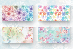 Delicate Rainbow Blossoms Mug Wrap Sublimation Designs Product Image 2