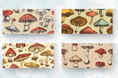 Retro Mushroom Mug Wrap Sublimation Designs Product Image 2
