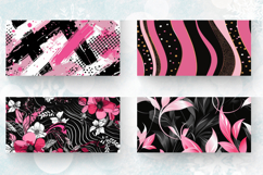 Pink and Black Fashion Mug Wrap Sublimation Designs Product Image 2