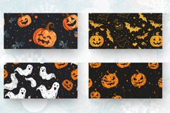 Halloween Pumpkin &amp; bat Mug Wrap Sublimation Designs Product Image 2