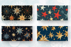 Christmas Stars Mug Wrap Sublimation Designs Product Image 2