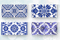 Portuguese Azulejo Blue Delft Mug Wrap Sublimation Designs Product Image 2