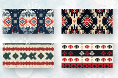 Winter Knitted Sweaters Mug Wrap Sublimation Designs Product Image 2