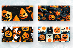 Halloween Geometric shape Mug Wrap Sublimation Designs Product Image 2