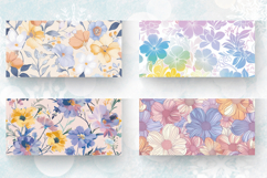 Pastel Floral Medley Mug Wrap Sublimation Designs Product Image 2