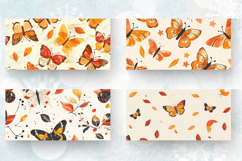 Fall Cute Butterflies Mug Wrap Sublimation Designs Product Image 2