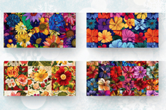 Craft Quilt Flowers Fabric Mug Wrap Sublimation Designs Product Image 2