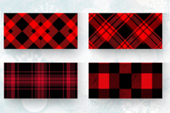 Red Plaid Mug Wrap Sublimation Designs Product Image 2
