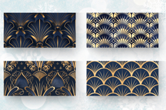 Navy Deco Elegance Mug Wrap Sublimation Designs Product Image 2