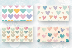 Pastel Hearts Mug Wrap Sublimation Designs Product Image 2
