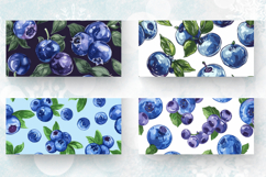 Blueberry Mug Wrap Sublimation Designs Product Image 2