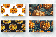 Halloween with Pumpkin Mug Wrap Sublimation Designs Product Image 2