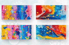 Colorful Paint Splashes Mug Wrap Sublimation Designs Product Image 2