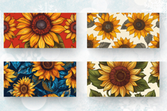 Sunflower Boho Mug Wrap Sublimation Designs Product Image 2