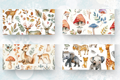 Watercolor Enchanted Woodland Mug Wrap Sublimation Designs Product Image 2