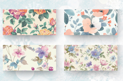 Pastel Floral Book Mug Wrap Sublimation Designs Product Image 2