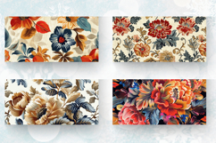 Jacquard Fabric Flowers Mug Wrap Sublimation Designs Product Image 2