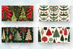 Red &amp; green tree Christmas Mug Wrap Sublimation Designs Product Image 2