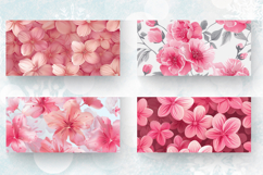 Pretty Pink Flowers Mug Wrap Sublimation Designs Product Image 2