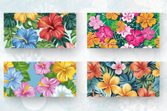 Hawaiian Flowers Mug Wrap Sublimation Designs Product Image 2