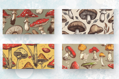 Mushroom Retro Mug Wrap Sublimation Designs Product Image 2