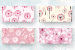 Pink Dandelions Mug Wrap Sublimation Designs Product Image 2