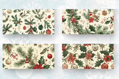 Vintage Christmas Mug Wrap Sublimation Designs Product Image 2