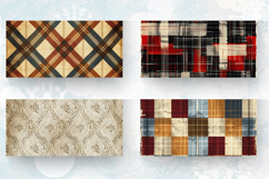 Vintage Cotton Textured Fabric Mug Wrap Sublimation Designs Product Image 2