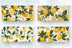 Summer Lemons Garden mug wrap sublimation Designs Product Image 2