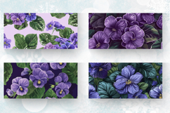 African Violet Flowers Mug Wrap Sublimation Designs Product Image 2