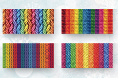 Knitted Rainbow Mug Wrap Sublimation Designs Product Image 2