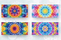 Tie Dye Kaleidoscope Vibrant Mug Wrap Sublimation Designs Product Image 2